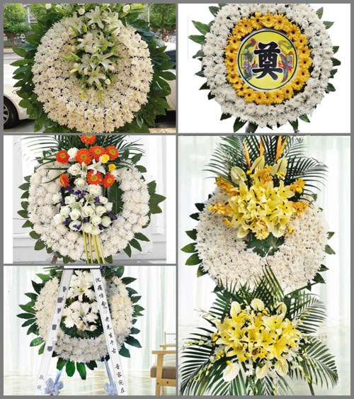 山东青岛平度市店子镇北赵家村花圈速递