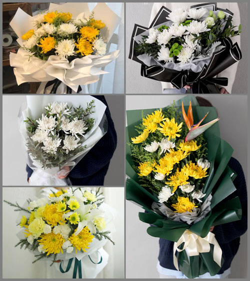 山东青岛平度市店子镇北赵家村白事花束代送